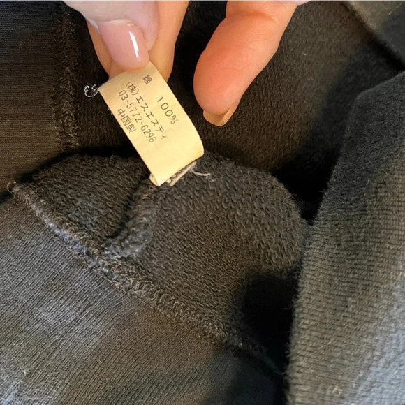 Rustic Charm Japanese Crew Neck Sweater Black Novelty Print Sushi Funny Food Cat - Picture 8 of 8